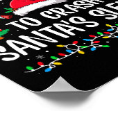 Am wahrscheinlichsten stürzt Santas Schlitten Fami Poster (Ecke)