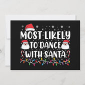 Am wahrscheinlichsten tanzt mit Weihnachten der We Einladung (Vorderseite)