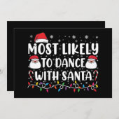Am wahrscheinlichsten tanzt mit Weihnachten der We Einladung (Vorne/Hinten)