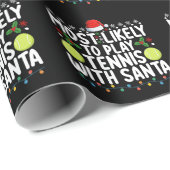 Am wahrscheinlichsten Tennis mit Weihnachten spiel Geschenkpapier (Rolleneckpunkt)