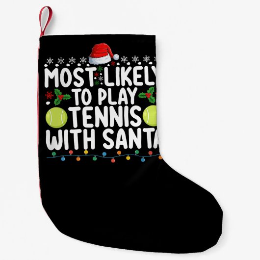 Am wahrscheinlichsten Tennis mit Weihnachten spiel Kleiner Weihnachtsstrumpf (Vorderseite)