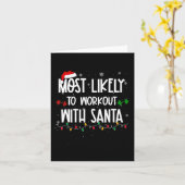 Am wahrscheinlichsten trainieren mit santa lustige karte (Gelbe Blume)