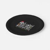 Am wahrscheinlichsten trifft man Santa mit einem G Pappteller (Schrägansicht)