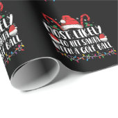 Am wahrscheinlichsten trifft Santa mit einem Golf  Geschenkpapier (Rolleneckpunkt)