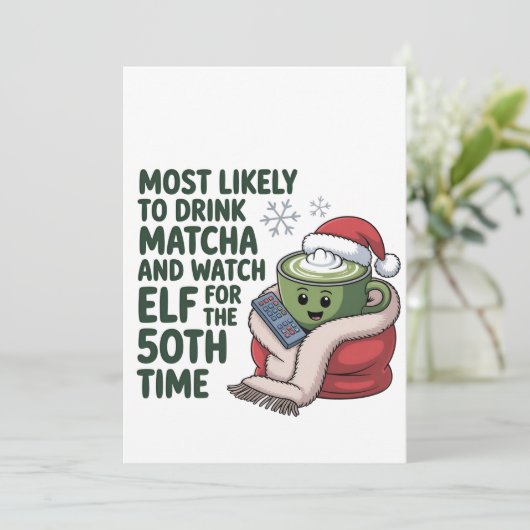 Am wahrscheinlichsten trinken Matcha und beobachte Ankündigung (Stehend Vorderseite)