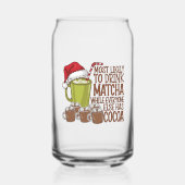 Am wahrscheinlichsten trinken Matcha und beobachte Dosenglas (Rückseite)