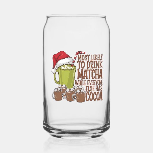 Am wahrscheinlichsten trinken Matcha und beobachte Dosenglas (Rückseite)