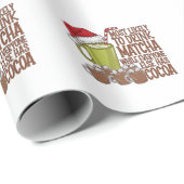 Am wahrscheinlichsten trinken Matcha und beobachte Geschenkpapier (Rolleneckpunkt)