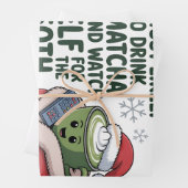 Am wahrscheinlichsten trinken Matcha und beobachte Geschenkpapier Set (Beispiel)