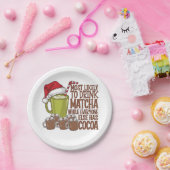 Am wahrscheinlichsten trinken Matcha und beobachte Pappteller (Party)