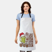 Am wahrscheinlichsten trinken Matcha und beobachte Schürze (Getragen)