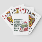 Am wahrscheinlichsten trinken Matcha und beobachte Spielkarten (Rückseite)