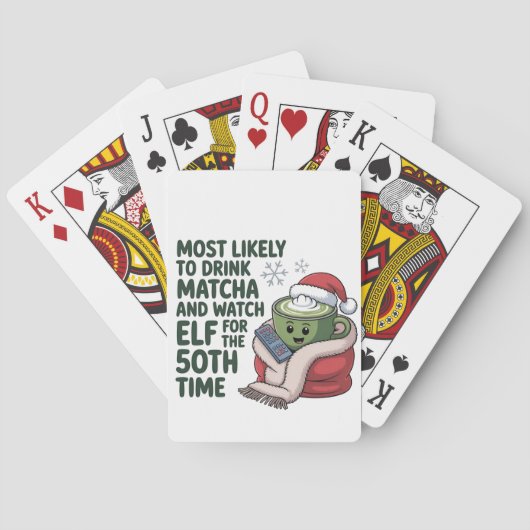 Am wahrscheinlichsten trinken Matcha und beobachte Spielkarten (Rückseite)