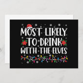 Am wahrscheinlichsten trinken mit den Elfen, die t Einladung (Vorne/Hinten)