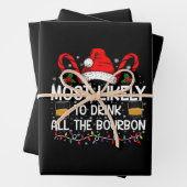 Am wahrscheinlichsten trinken Sie alle Bourbon Wei Geschenkpapier Set (Beispiel)