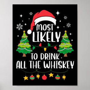 Am wahrscheinlichsten trinken Sie alle Whiskey pas Poster