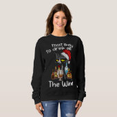 Am wahrscheinlichsten trinken Sie alle Wine Funny Sweatshirt (Vorne ganz)