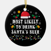 Am wahrscheinlichsten trinken Sie das Bier des Wei Keramik Ornament (Vorne)