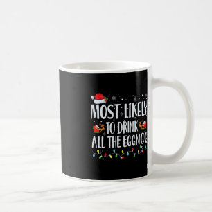 Am wahrscheinlichsten trinken Sie die ganze Eggnog Kaffeetasse