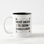 Am wahrscheinlichsten trinken Sie Weihnachten des  Zweifarbige Tasse (Links)