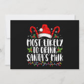 Am wahrscheinlichsten trinken Weihnachten Weihnach Einladung (Vorderseite)