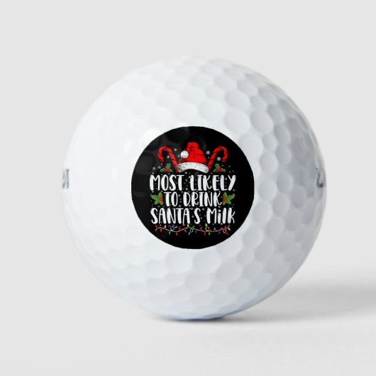 Am wahrscheinlichsten trinken Weihnachten Weihnach Golfball (Vorderseite)