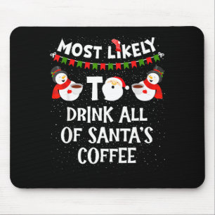 Am wahrscheinlichsten trinkt er den ganzen Kaffee- Mousepad