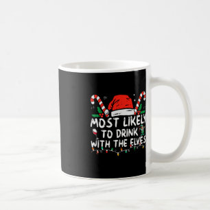 Am wahrscheinlichsten trinkt man mit dem Elf trink Kaffeetasse