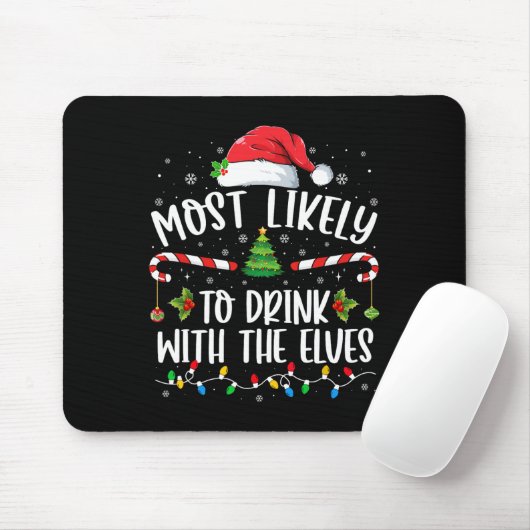 Am wahrscheinlichsten trinkt man mit dem Elf trink Mousepad (Mit Mouse)
