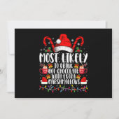 Am wahrscheinlichsten trinkt man scharfe Marshmall Einladung (Vorderseite)