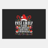 Am wahrscheinlichsten trinkt man scharfe Marshmall Geschenkpapier Set (Vorderseite)