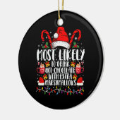 Am wahrscheinlichsten trinkt man scharfe Marshmall Keramik Ornament (Links)