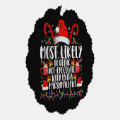 Am wahrscheinlichsten trinkt man scharfe Marshmall Ornament Karte (Rechts)