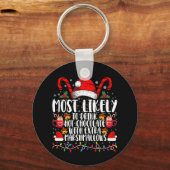 Am wahrscheinlichsten trinkt man scharfe Marshmall Schlüsselanhänger (Vorderseite)