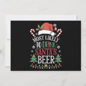 Am wahrscheinlichsten trinkt man Weihnachtsbiere,  Feiertagskarte (Vorderseite)