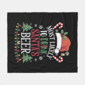 Am wahrscheinlichsten trinkt man Weihnachtsbiere, Fleecedecke (Vorderseite (Horizontal))