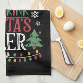 Am wahrscheinlichsten trinkt man Weihnachtsbiere, Geschirrtuch (Viertel Falte)