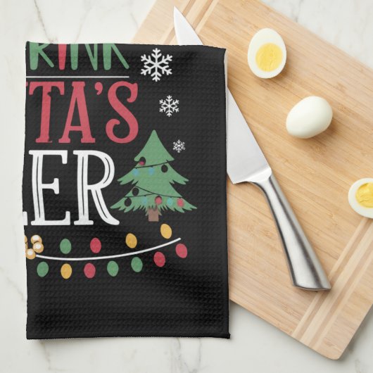 Am wahrscheinlichsten trinkt man Weihnachtsbiere, Geschirrtuch (Viertel Falte)