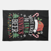 Am wahrscheinlichsten trinkt man Weihnachtsbiere, Geschirrtuch (Horizontal)