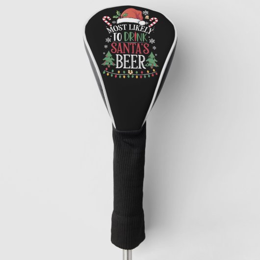 Am wahrscheinlichsten trinkt man Weihnachtsbiere, Golf Headcover (Vorderseite)