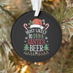 Am wahrscheinlichsten trinkt man Weihnachtsbiere, Ornament