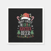 Am wahrscheinlichsten trinkt man Weihnachtsbiere, Serviette (Vorderseite)