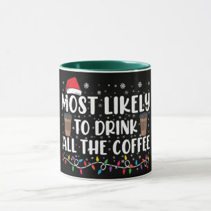 Am wahrscheinlichsten trinkt Weihnachten den ganze Tasse