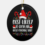 Am wahrscheinlichsten über Matching Shirt Xmas zu Keramik Ornament (Links)