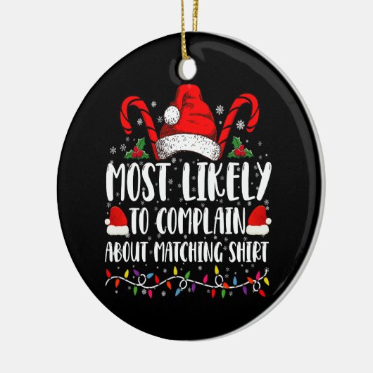 Am wahrscheinlichsten über Matching Shirt Xmas zu Keramik Ornament (Links)
