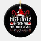 Am wahrscheinlichsten über Matching Shirt Xmas zu Keramik Ornament (Hinten)