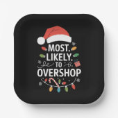 Am wahrscheinlichsten überladen Shopping Squad Fam Pappteller (Vorderseite)