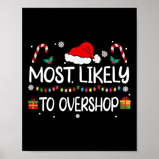 Am wahrscheinlichsten überladen Shopping Squad Fam Poster (Vorne)