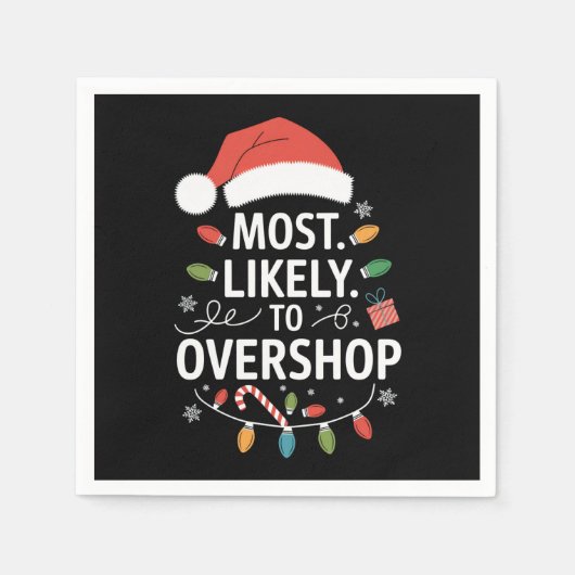 Am wahrscheinlichsten überladen Shopping Squad Fam Serviette (Vorderseite)