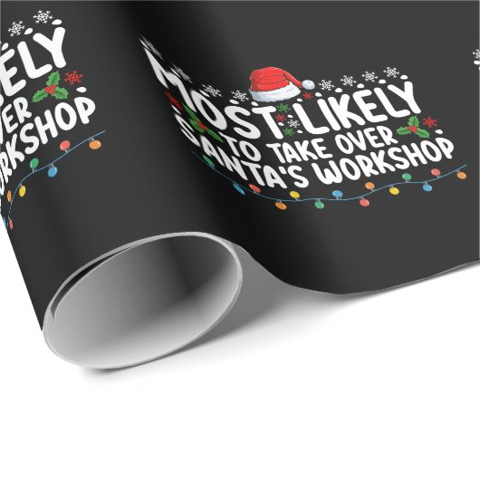 Am wahrscheinlichsten übernimmt der Santa's Worksh Geschenkpapier (Rolleneckpunkt)